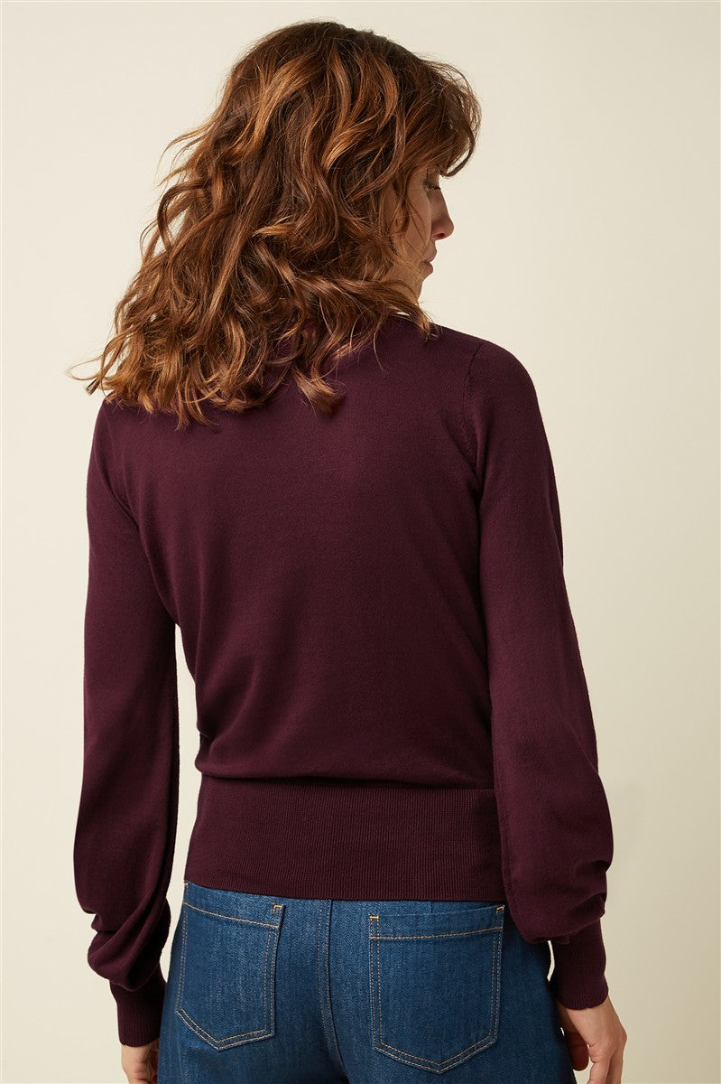 marlowe nature Bell Top Club Pullover schwarz Bio