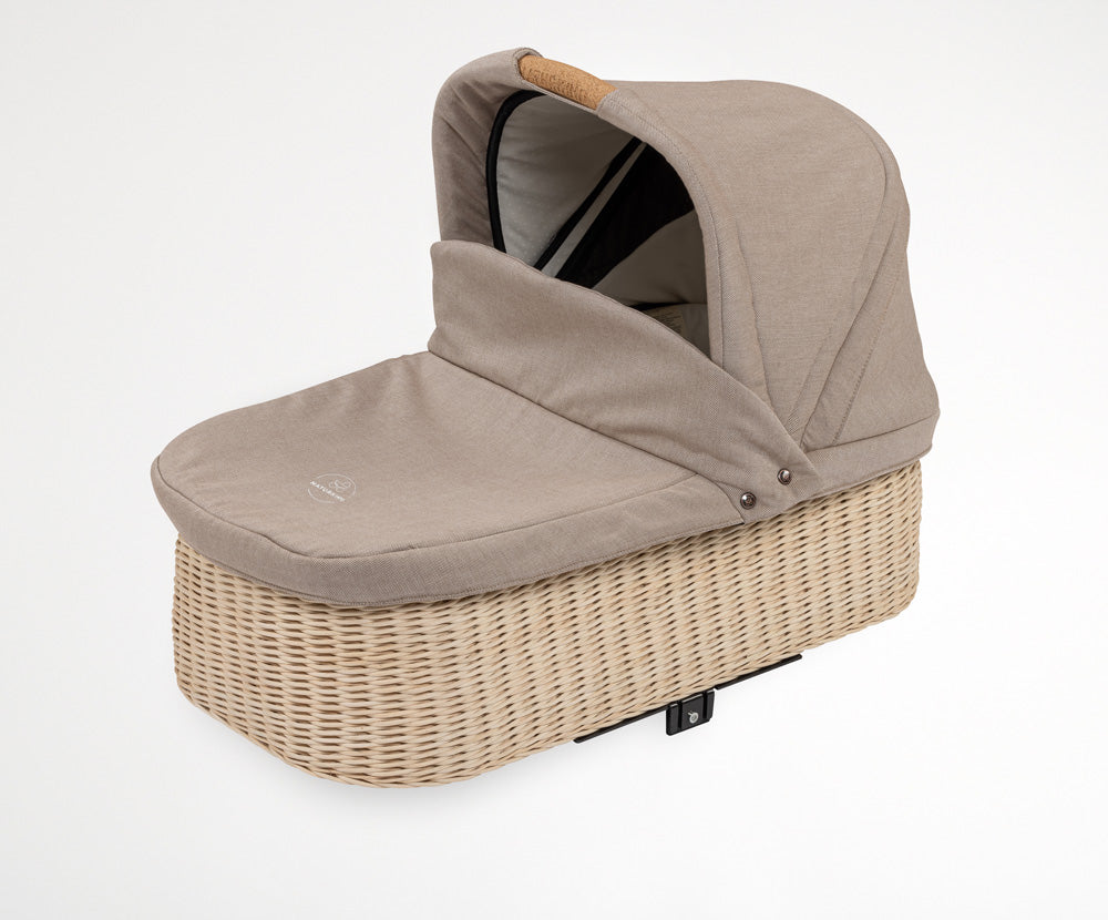 Naturkind Babykorb geflochten Cord Cognac für Ida