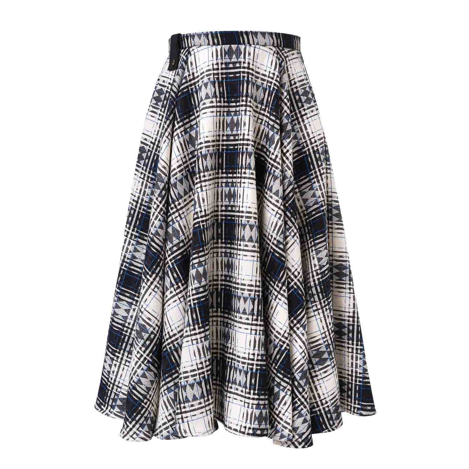 Infantium Victoria Tartan Full Circle Rock Mädchen Karo Maxi Baumwolle