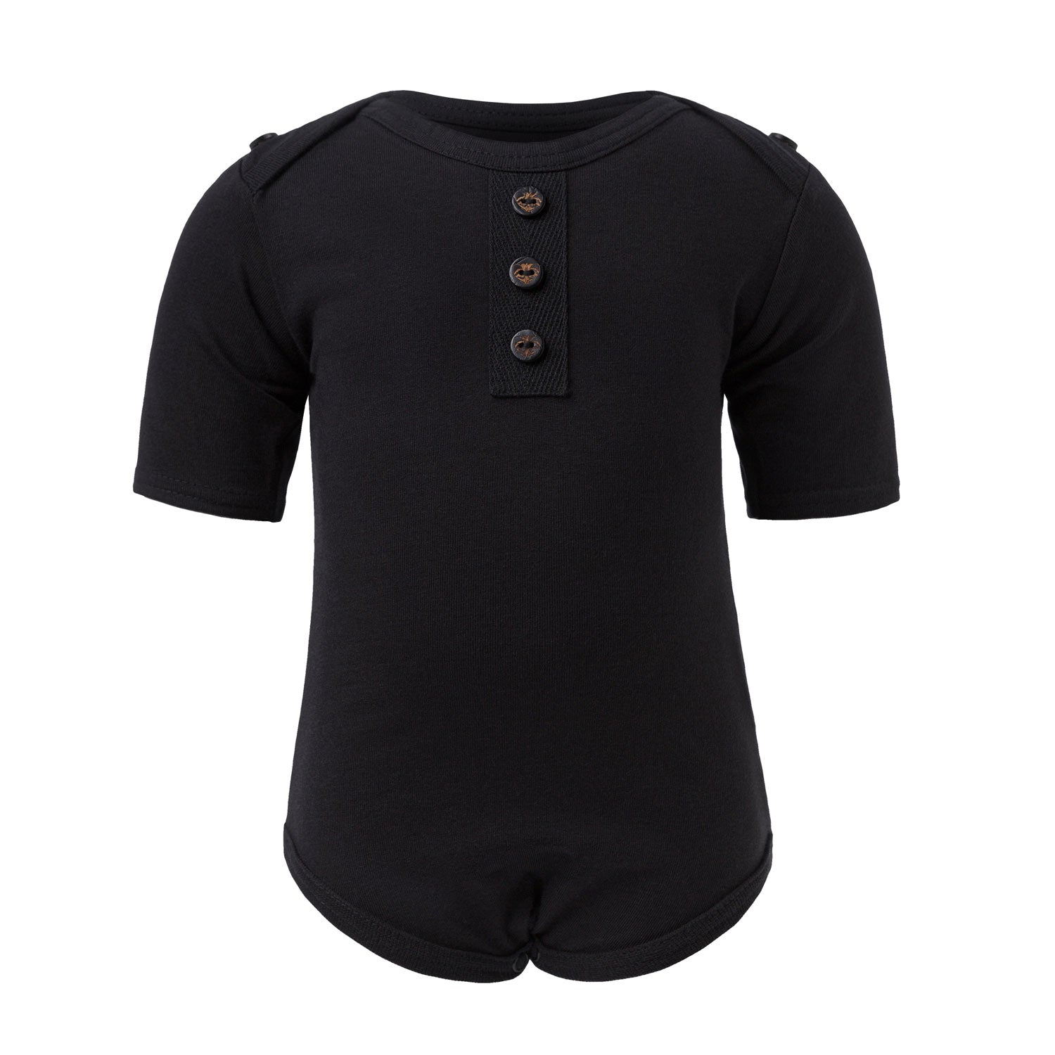 Infantium Victoria Black Baby Onesie Body Schwarz Baumwolle Gr.68-92