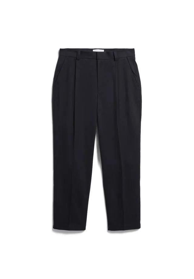 Marlowe Nature Taamir Structure Pleated Pant black Bio