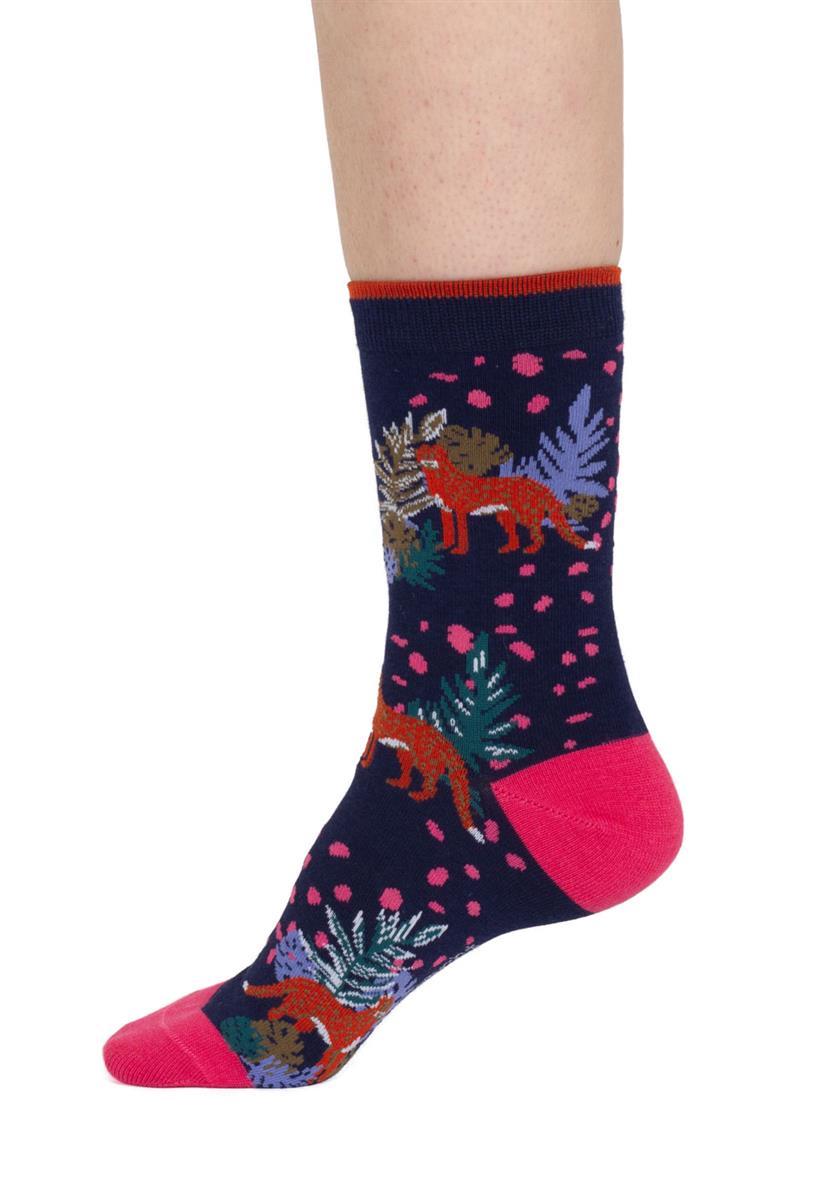 marlowe nature Socken Tropical Animal Crew Socken leopard blue 37-41