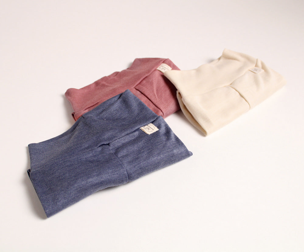 Naturkind Bekleidung Wolle Seide Leggings Ecru 50/56 GOTS