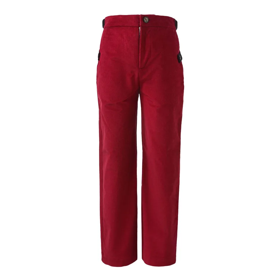 Infantium Victoria Red Corduroy Pants Kinder Cordhose Rot Gr.128