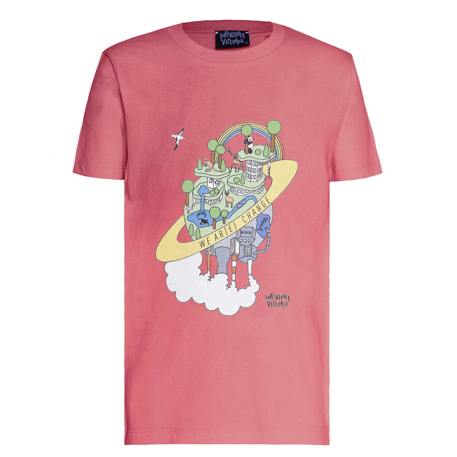 Infantium Victoria T-Shirt Earth Day rot Bio-Baumwolle