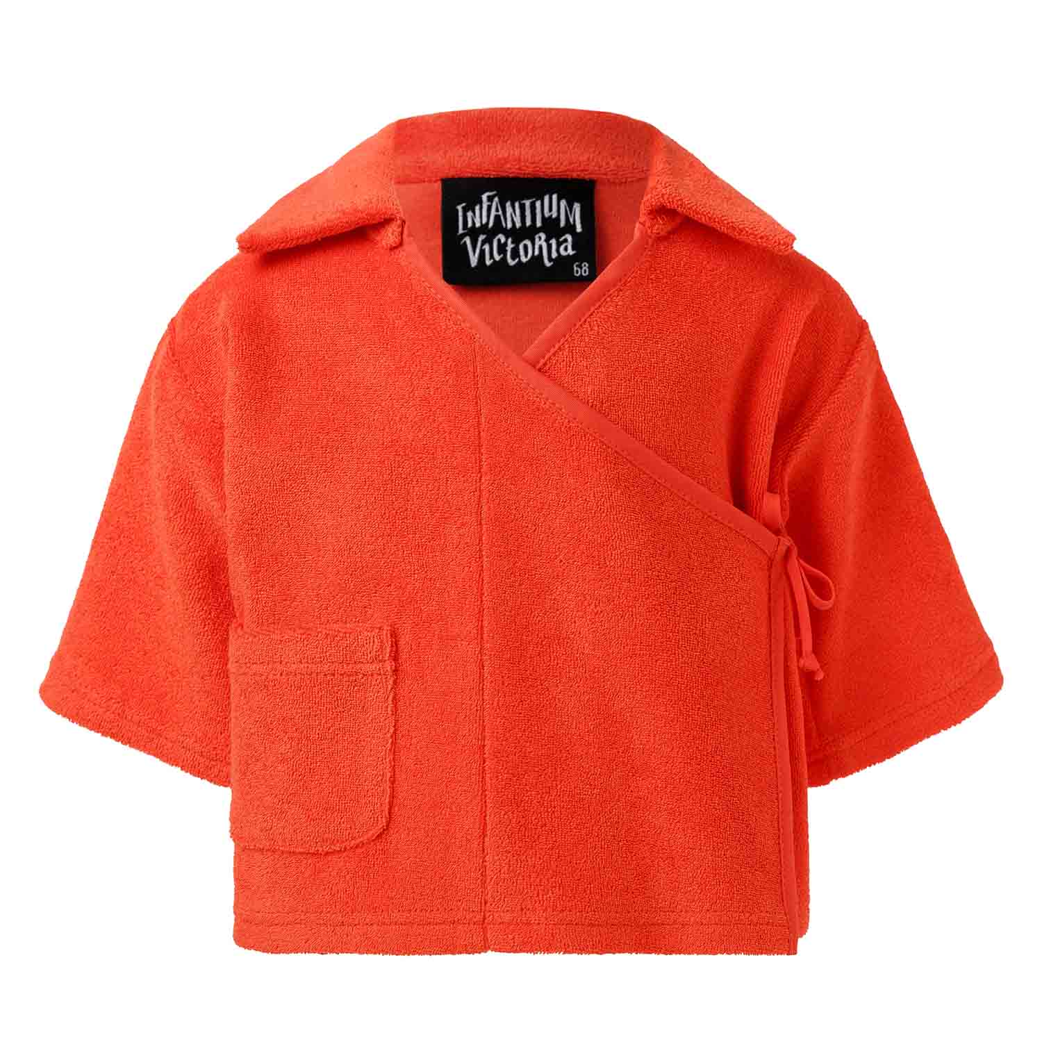 Infantium Victoria Orange Teddy Kimono Babyjacke orange Teddy
