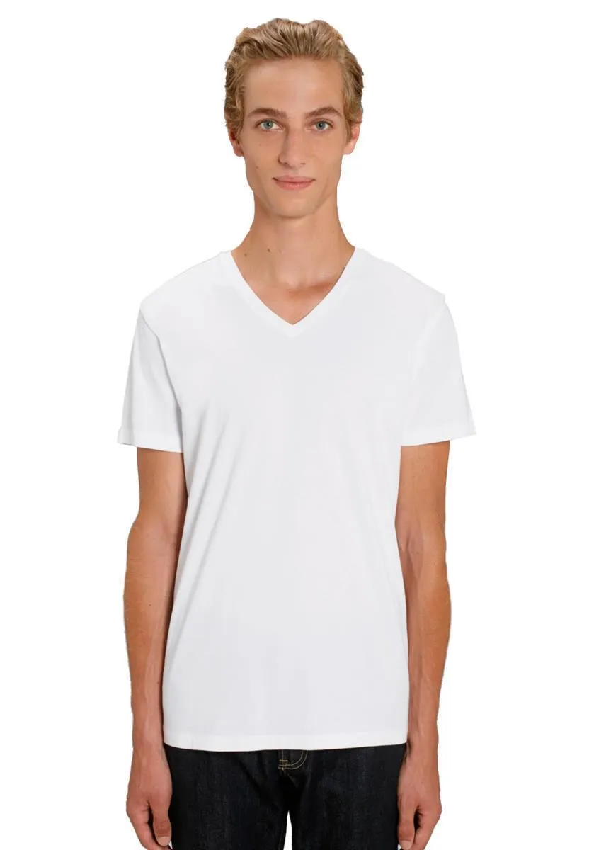 marlowe nature Presenter V Neck Shirt weiß Bio-Baumwolle