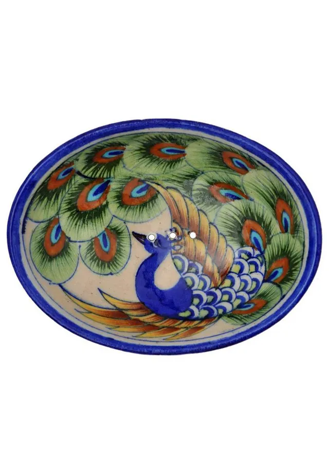marlowe nature Pottery Seifenschale blau 13x9x2 cm Keramik