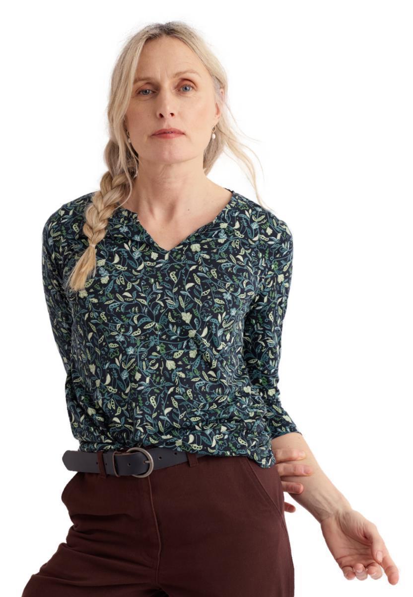 marlowe nature Kellow Top 3/4 Shirt garden peas maritime 38 floral