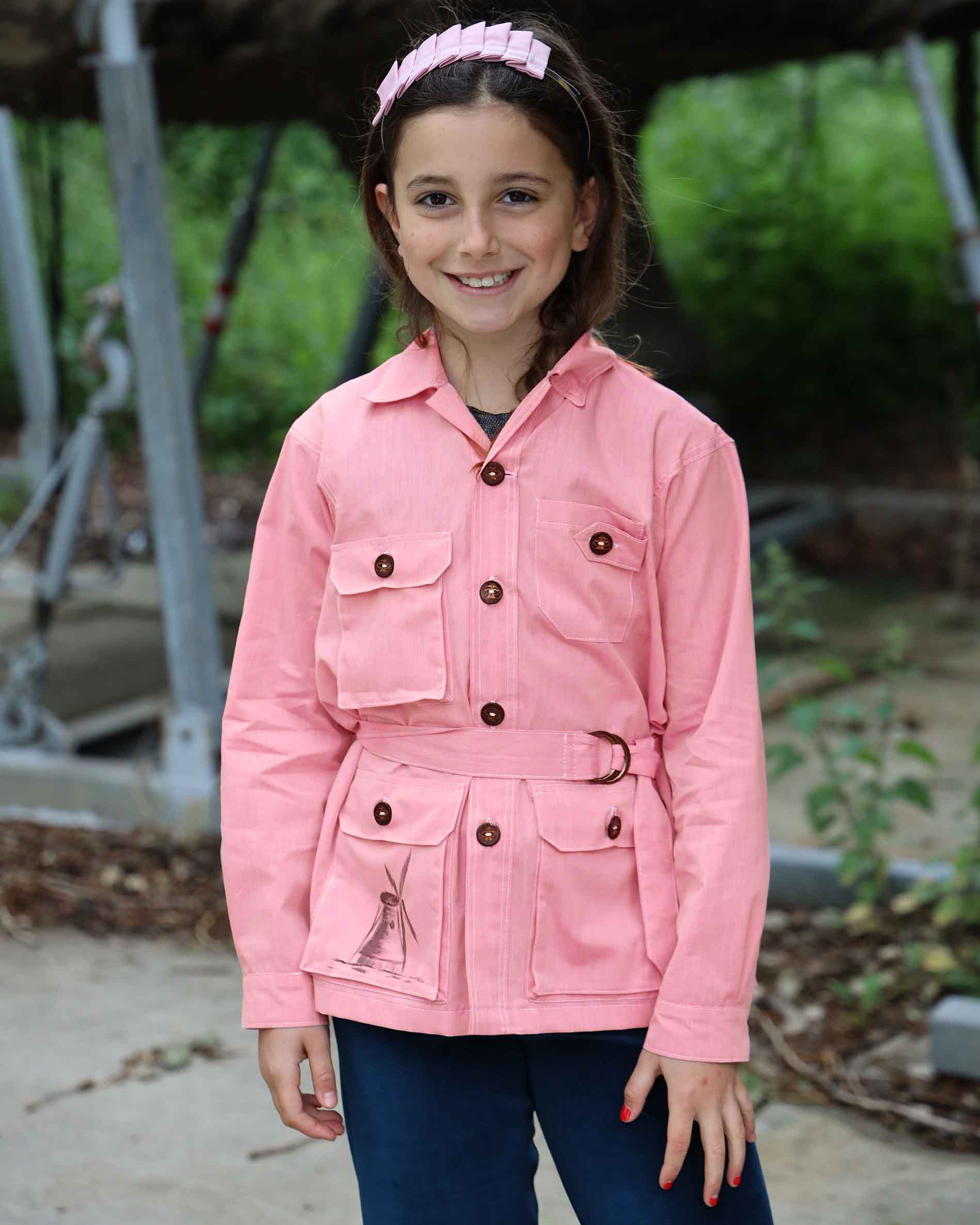 Infantium Victoria Hand-Painted Blazer Rosa Bio handbemalt