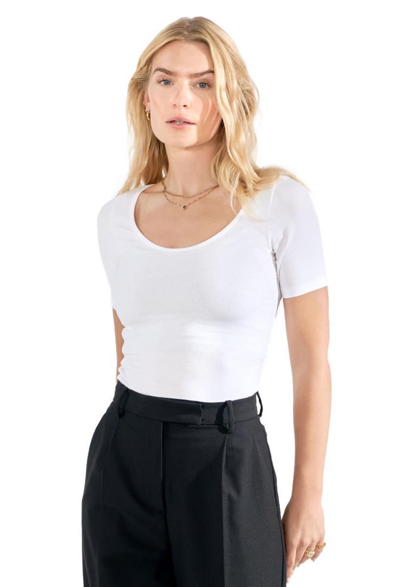 marlowe nature Scoop Neck T-Shirt Bio black Gr.L