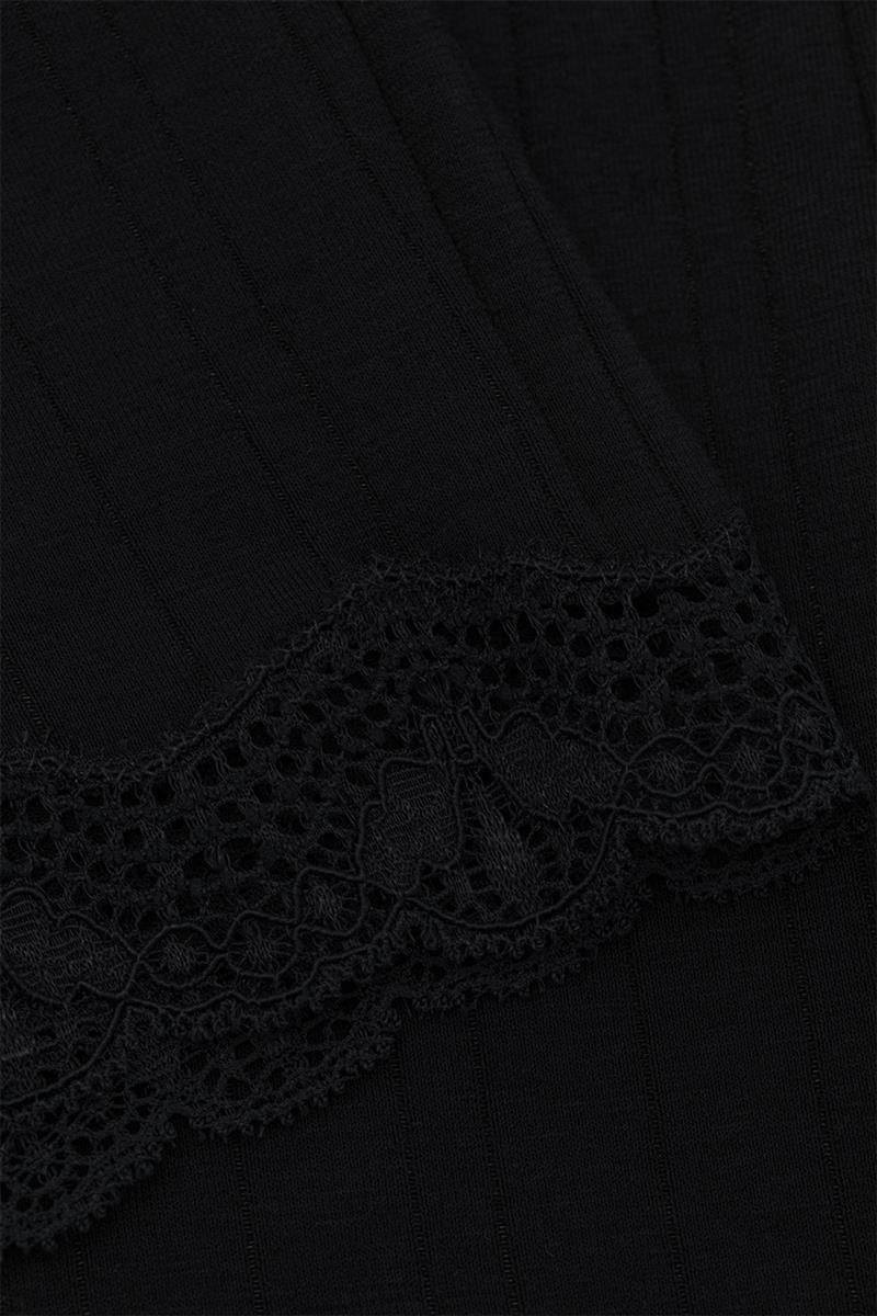 marlowe nature Panty Unterhose Bio-Baumwolle schwarz Spitze