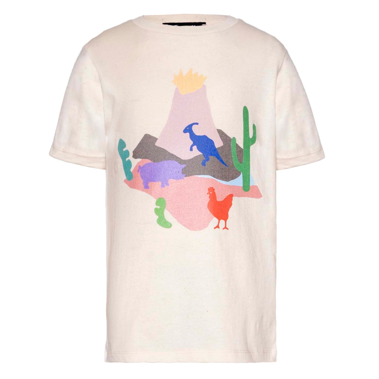 Infantium Victoria Volcano Dino Tee Kinder T-Shirt weiß