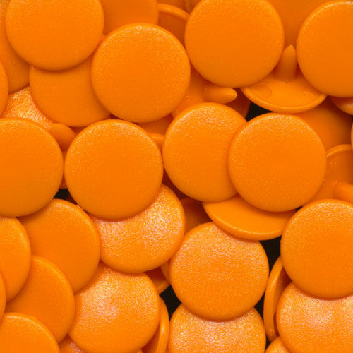 Kam Snaps Plastic Snaps B40 Druckknöpfe Orange Matt 50 Sets