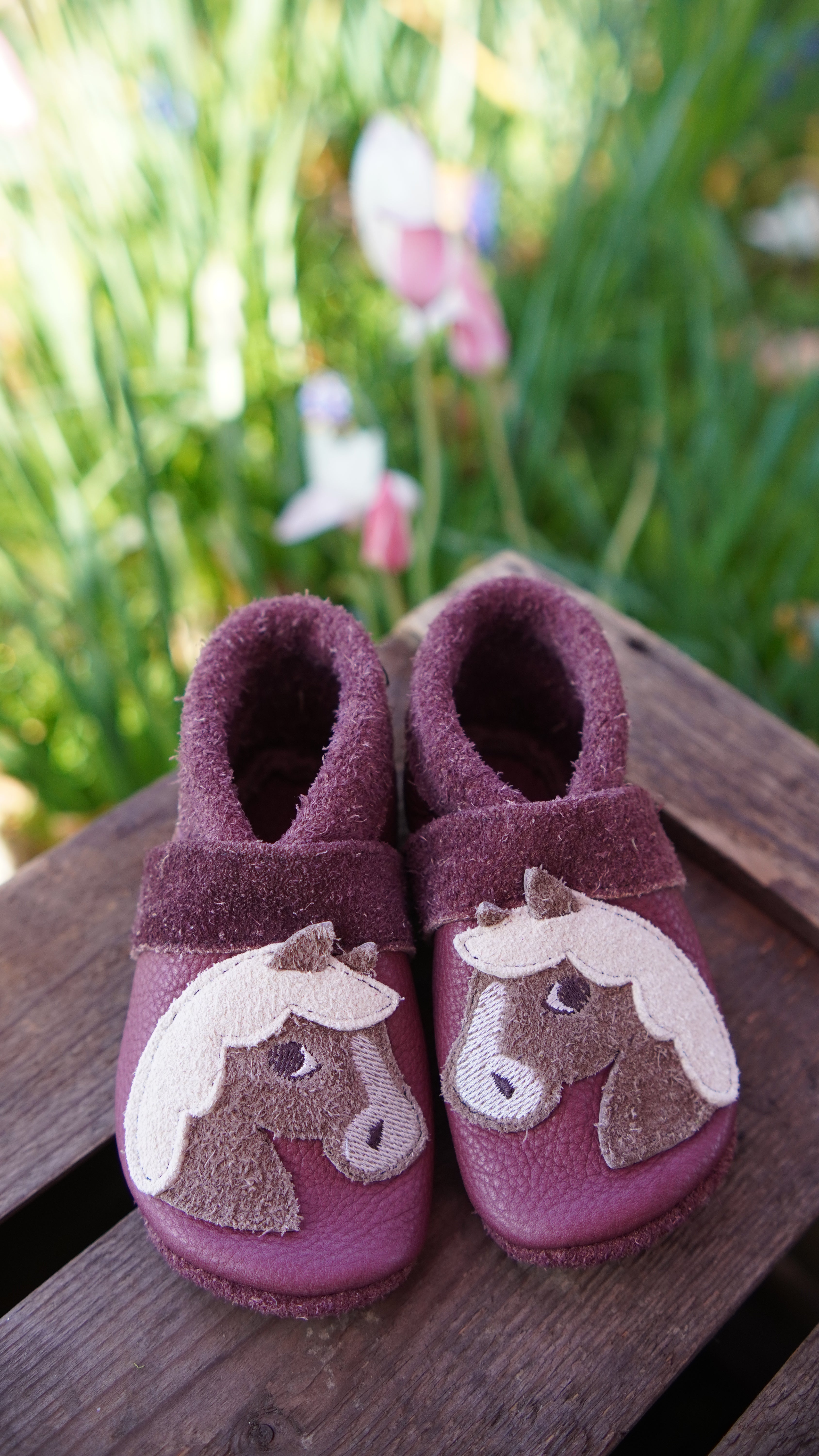 Pantolinos Pony Barfußschuhe sahara/hippo für Mädchen