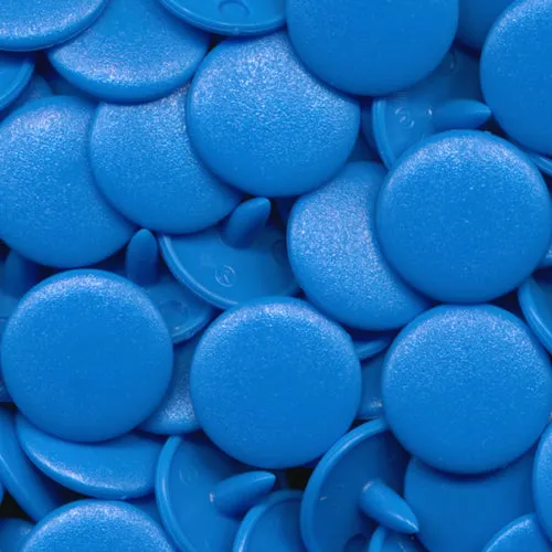 Kam Snaps B08 Bright Blue Druckknöpfe 50 Sets