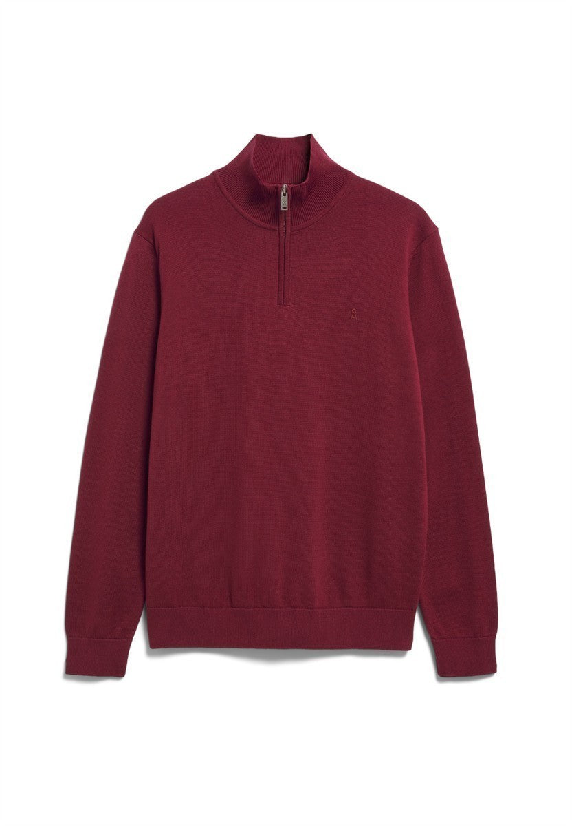 marlowe nature Faabes Half Zip Pullover velvet red M