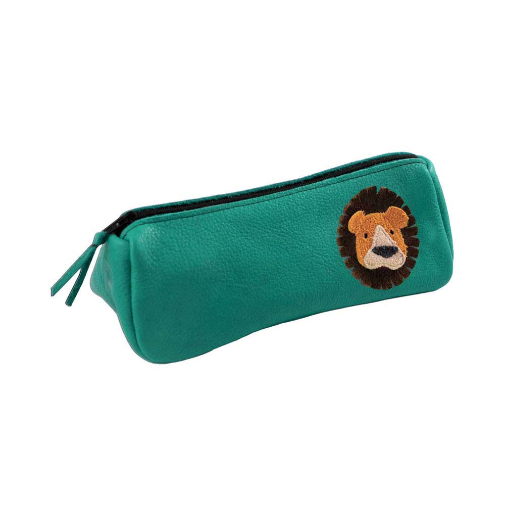 Pantolinos Federtaschen Löwe Federtasche Naturleder