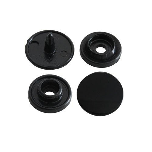 Kam Snaps B05 Black Druckknöpfe 50 Sets Gr.16 extra lang