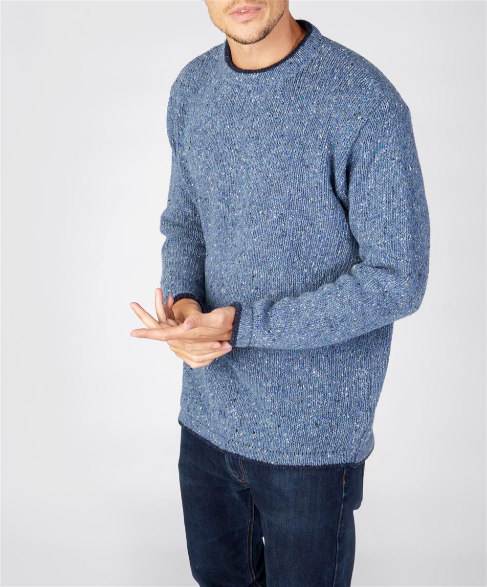 marlowe nature Roundstone Sweater Wollpullover light greyink marl