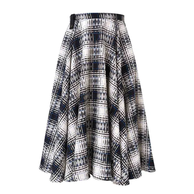 Infantium Victoria Tartan Full Circle Rock Mädchen Karo Maxi Baumwolle