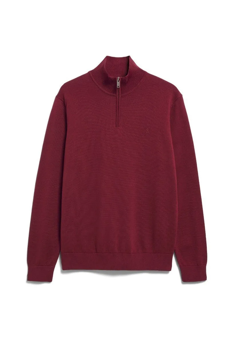 marlowe nature Faabes Half Zip Pullover velvet red M
