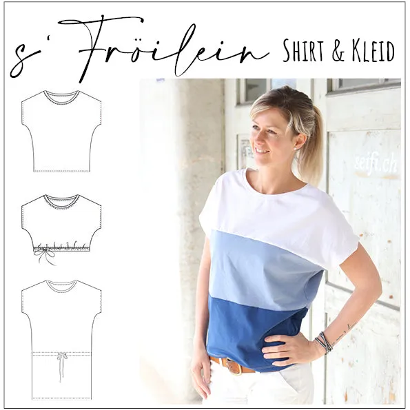 Moeve Design s'Fröilein Shirt Kleid XS-XXL Schnittmuster