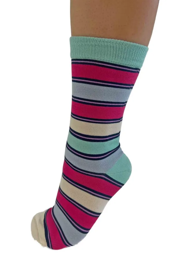 Marlowe Nature Cleo Stripe Bamboo Socken navy 37-41
