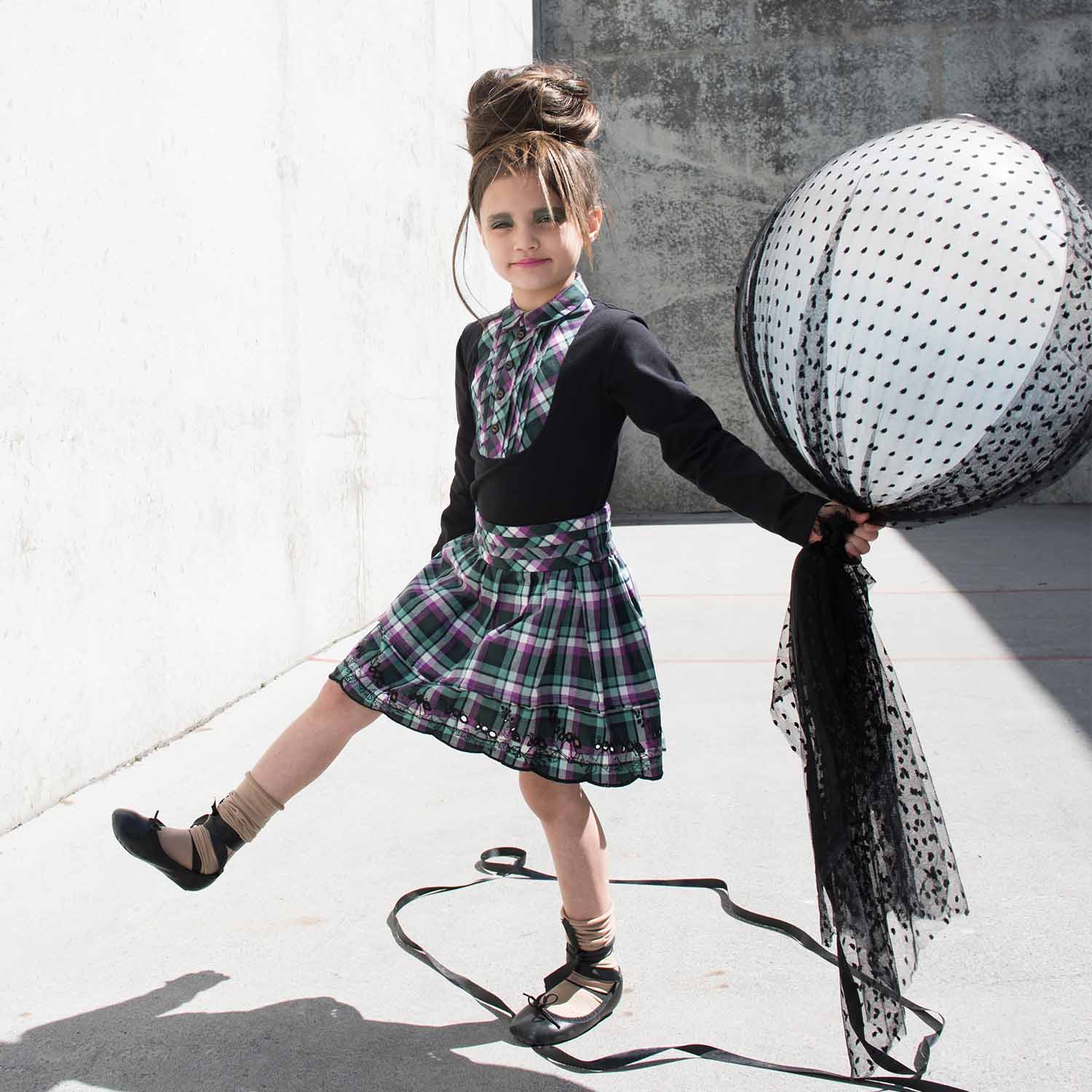 Infantium Victoria Tartan Mini Skirt Kinderrock Kariert 104