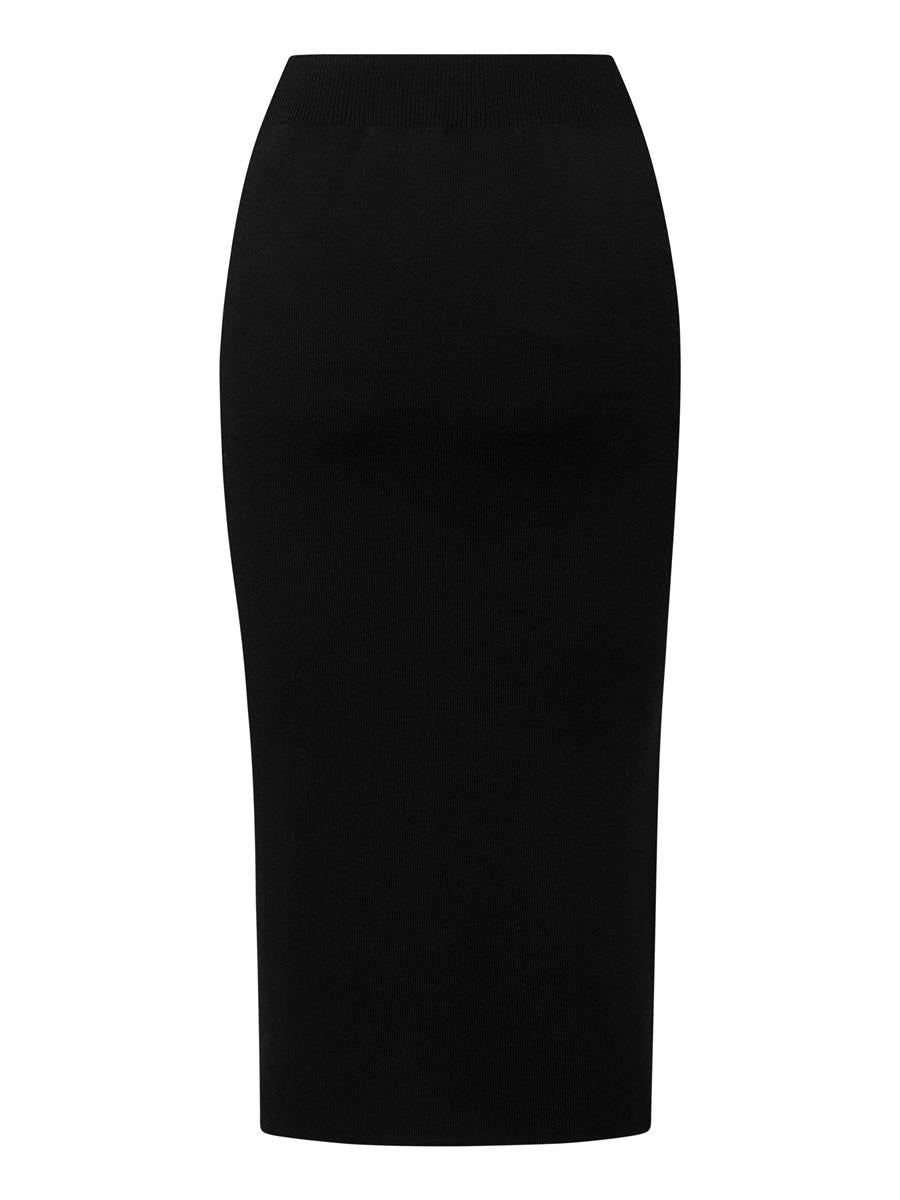 Marlowe Nature Midi Merino Strickrock black jet Wolle