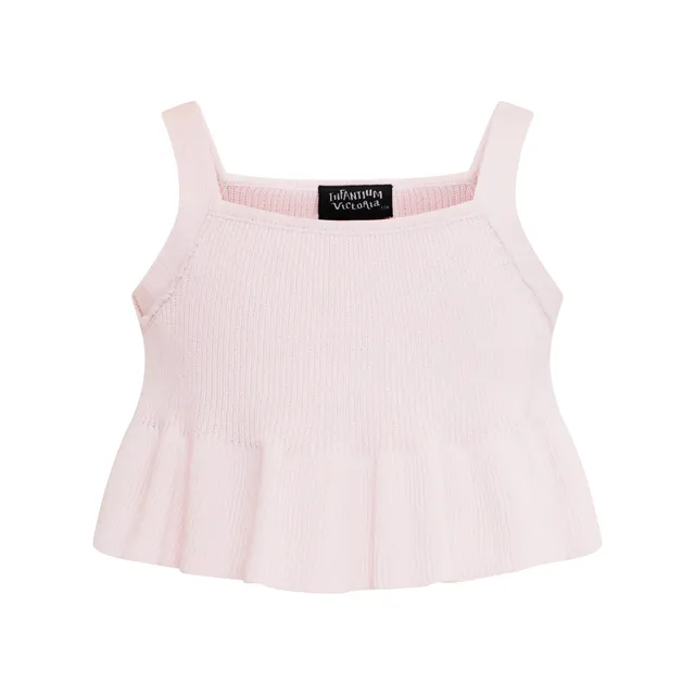 Infantium Victoria Pink Crop Top Mädchen Top Bio-Baumwolle