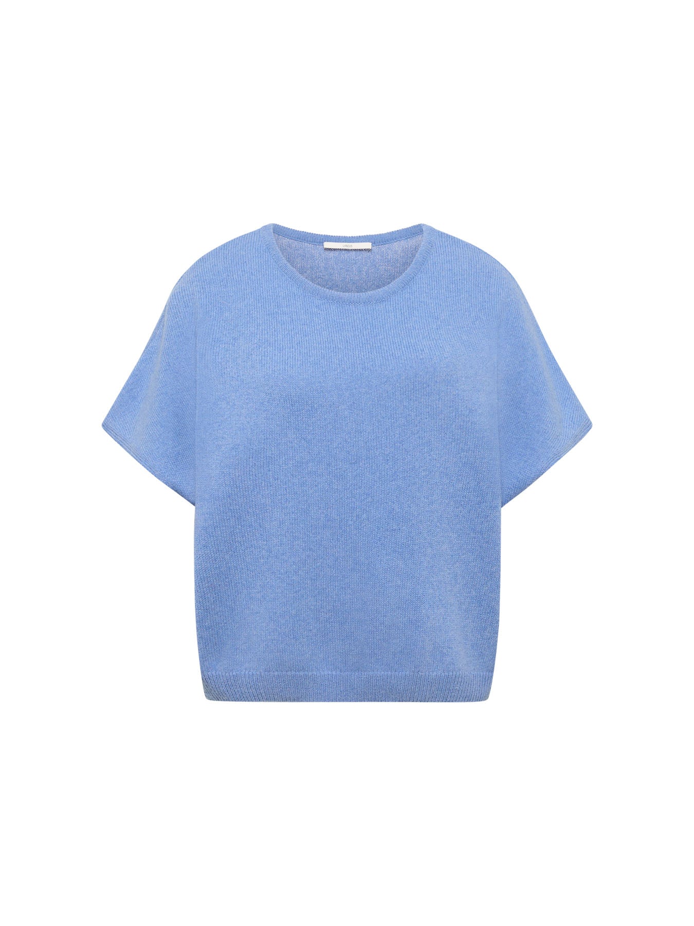 marlowe nature Pullunder Wolle Baumwolle light blue melange