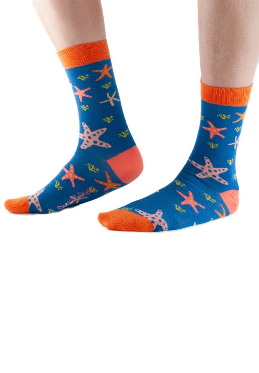 marlowe nature Starfish Socken blue Bambus Bio-Baumwolle 36-41