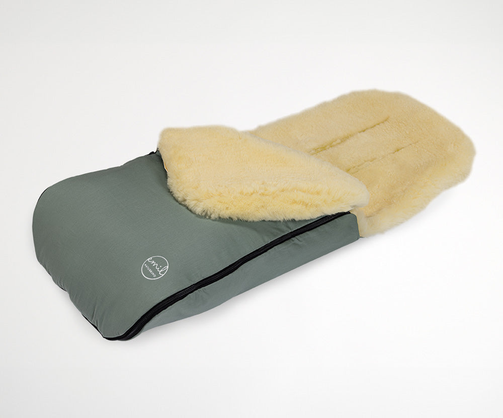 Naturkind Lammfell Fußsack EMIL Babyfußsack Cord Cognac