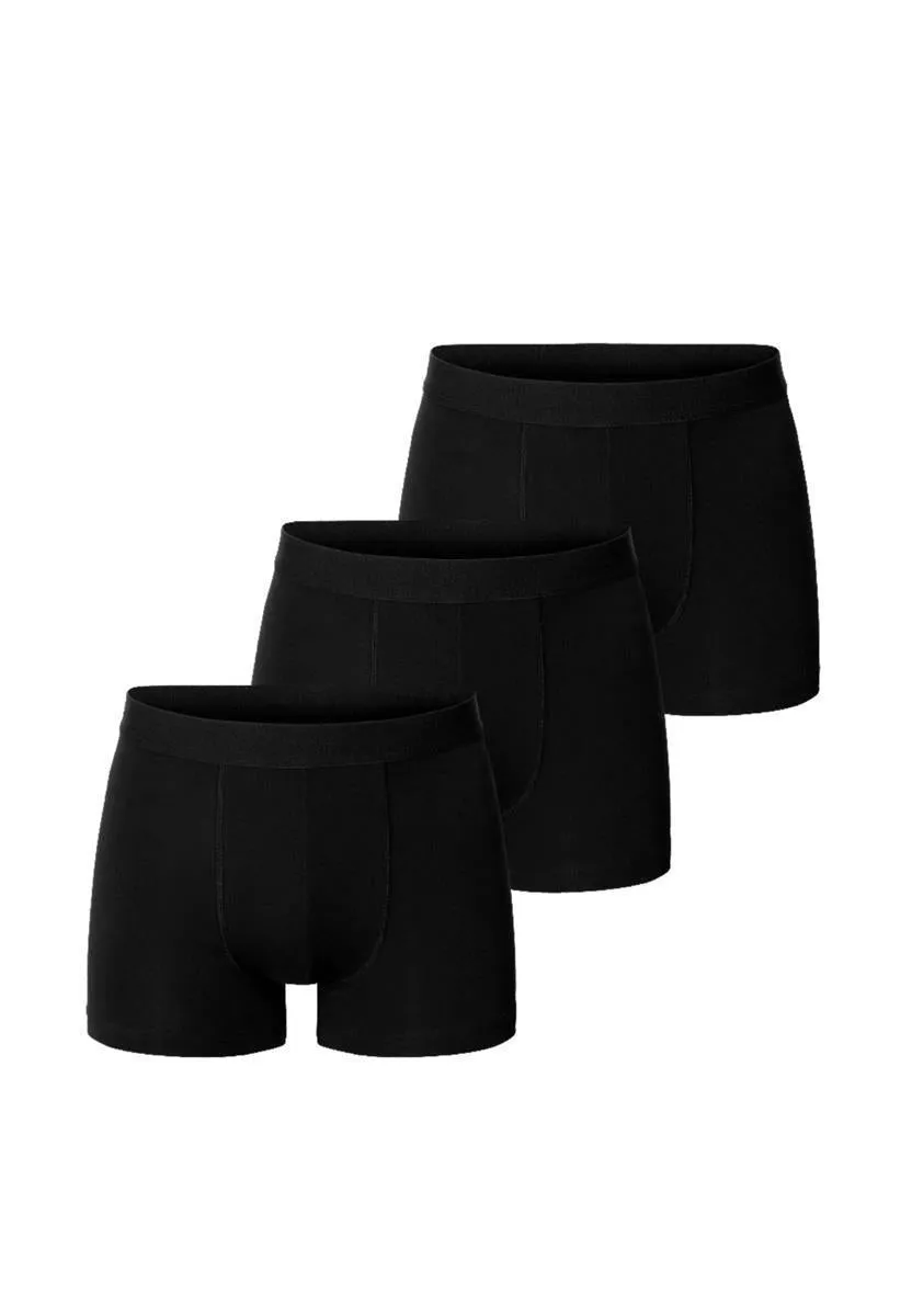 marlowe nature Men Boxer Brief Boxershorts 3er schwarz Bio