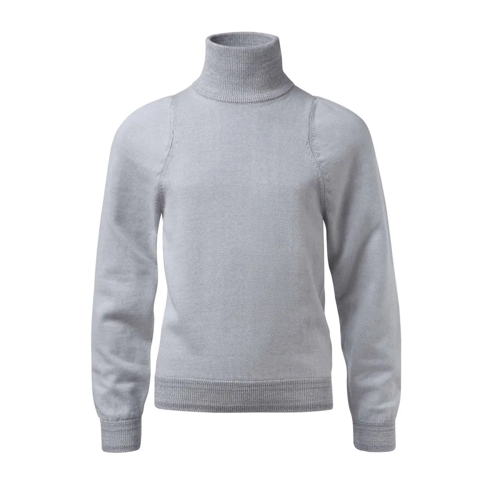 Infantium Victoria Rollkragenpullover hellgrau Kinder Baumwolle