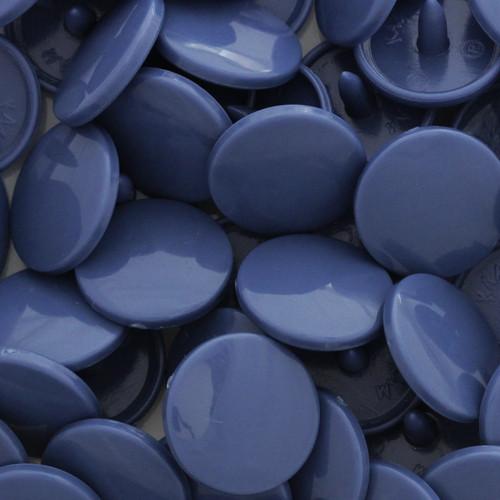 Kam Snaps Plastic Snaps B32 Denim Blue Gr.20 extralang 50 Sets
