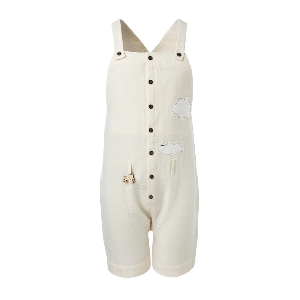 Infantium Victoria Farmer Latzhose ecru Baumwolle Gr 92