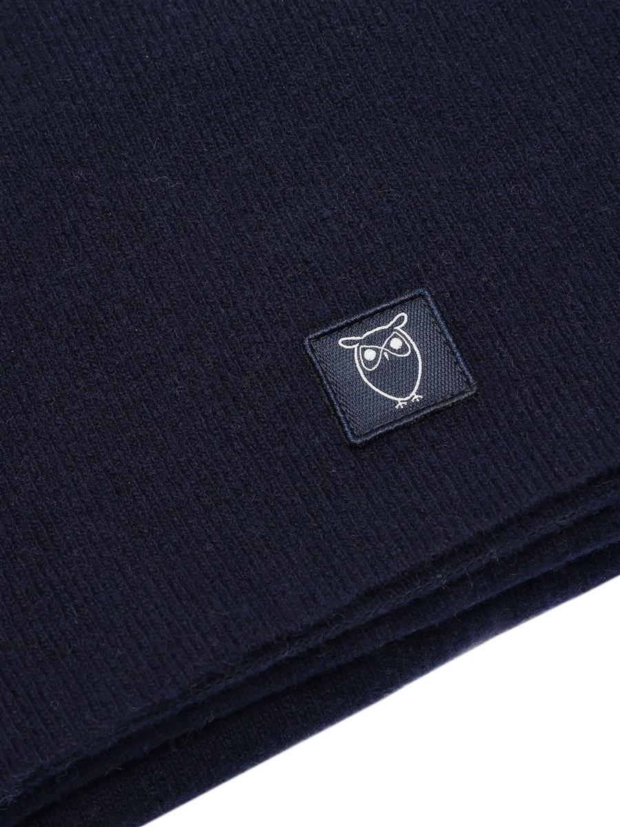 Marlowe Nature Rib Knit Wool Scarf Schal Lammwolle black jet