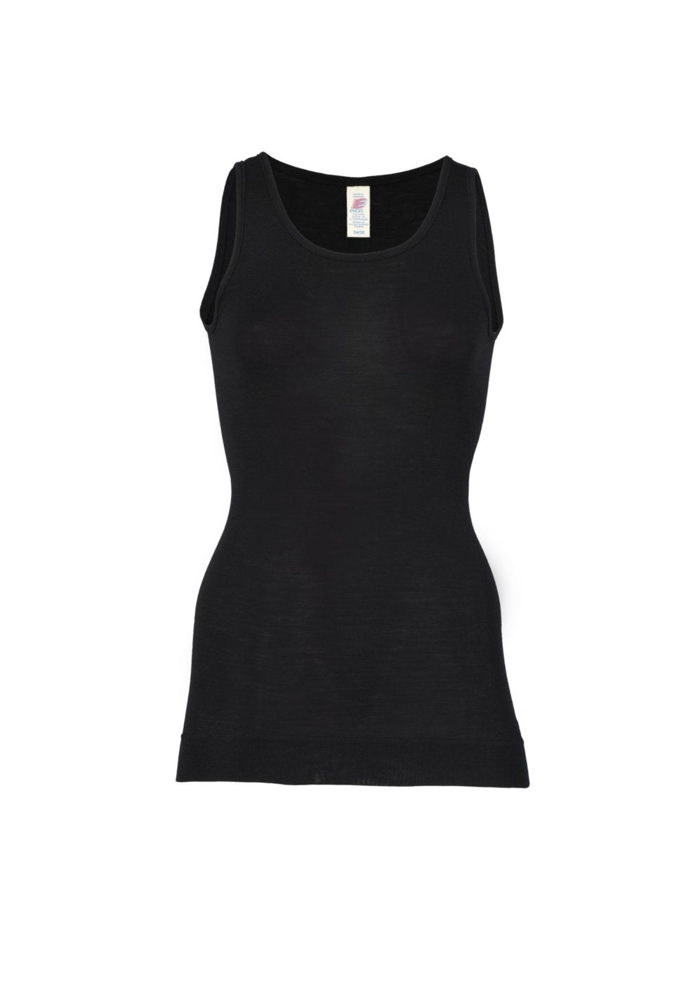 Engel Long-Shirt ärmellos grey melange Wolle Seide