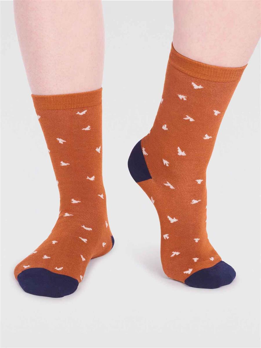 marlowe nature Wren Bird Socks Bambussocken olive green 37-41
