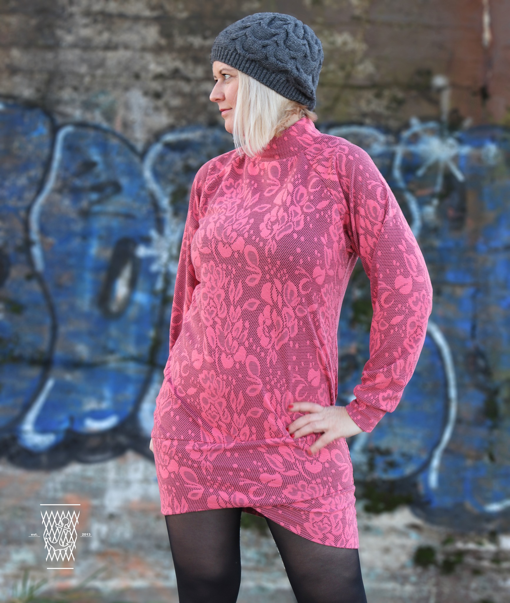 Schnittrebell Elva Kleid Schnittmuster Papier Gr.34-54