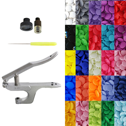 Kam Snaps SEWING SCENE Druckknopfpresse Set Gr.20 + 250 Snaps