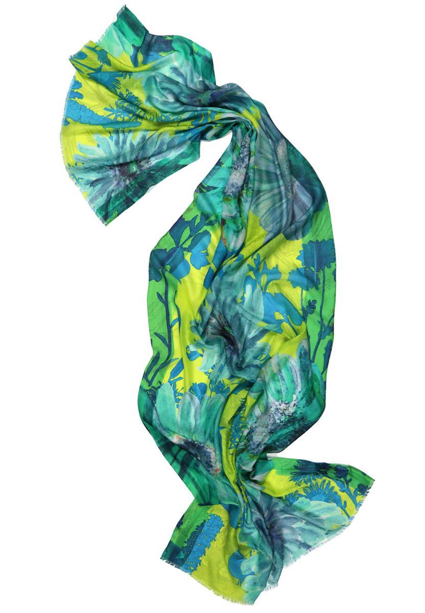 Salto Jolanda Schal floral Seide Lyocell 70x180cm divers