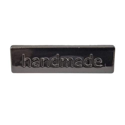 Kam Snaps Notions Handmade Metalllabel Silber 5er-Pack