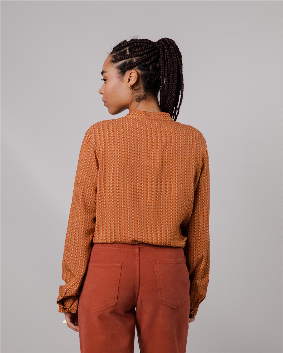 marlowe nature Eyes Mao Regular Bluse spices Ecovero