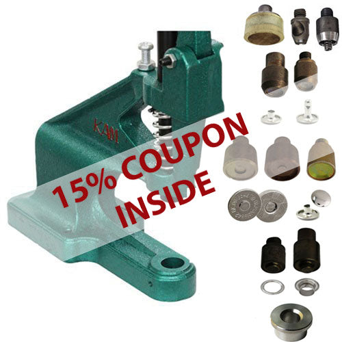KAM Snaps Tools DK93 Tischpresse Taschen Bundle Nieten Ösen Set