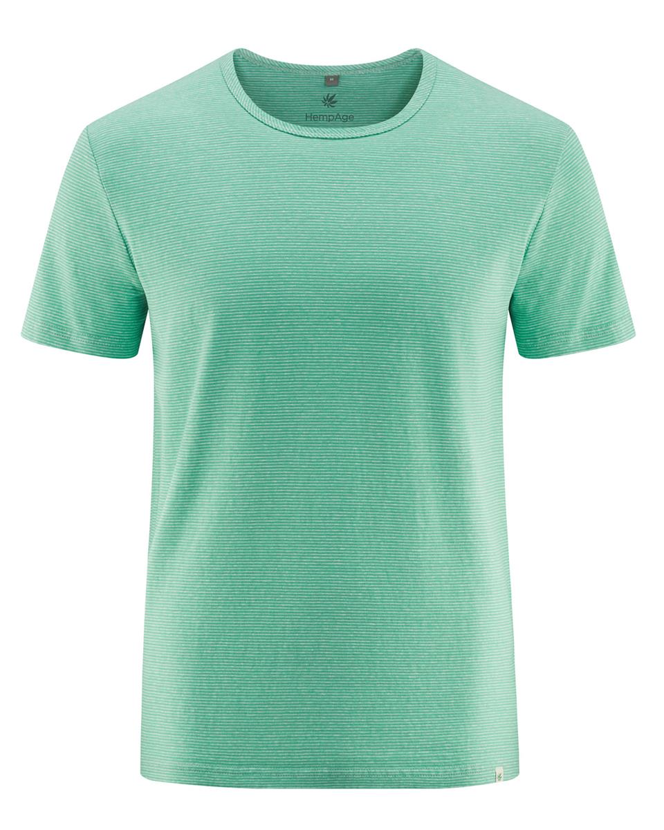 Marlowe Nature Streifentshirt Shirt azure-nature Hanf Bio-Baumwolle