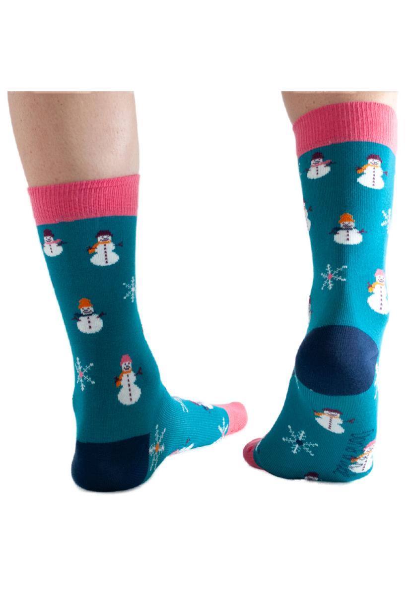 marlowe nature Snowman klein Socken navy Bambus 35-41