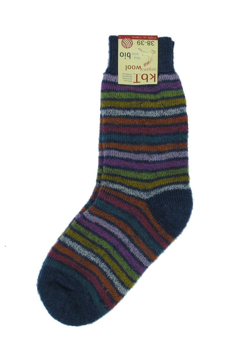 Marlowe Nature Vollplüschringelsocke Wollsocke jeans 100% Wolle